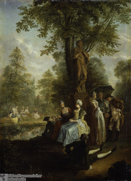 Gesellschaft im Tiergarten zu Berlin (ca. 1770) 